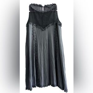 POL Black Sleeveless Dress with Crochet detail NWOT Small